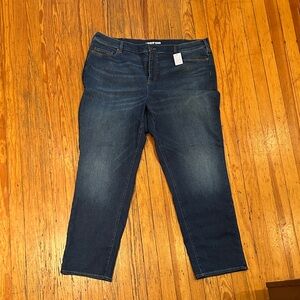 Women's Plus Size Recover High Rise Straight Leg Blue Jeans